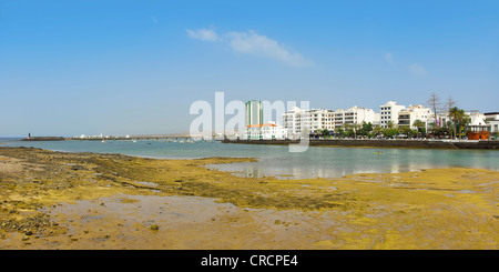 Panoramablick von Arrecife, der Hauptstadt von Lanzarote, Spanien. Stockfoto