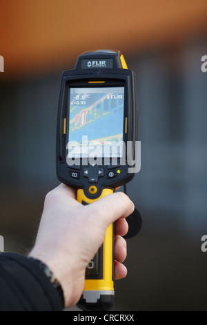 Thermografie Kamera, Mülheim-Kärlich, Rheinland-Pfalz, Deutschland, Europa Stockfoto