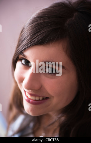 Lächelnde Teenager Gril, portrait Stockfoto