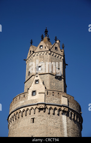 Runder Turm, runder Turm, Andernach, Rheinland-Pfalz, Deutschland, Europa Stockfoto