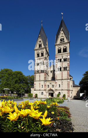 Basilika St. Kastor Basilika, Kirche, Koblenz, Rheinland-Pfalz, Deutschland, Europa Stockfoto