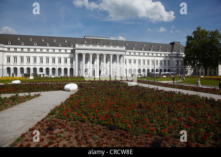 Das Kurfürstliche Schloss während der Bundesgartenschau, Bundes-Gartenschau BUGA 2011, Koblenz, Rheinland-Pfalz Stockfoto