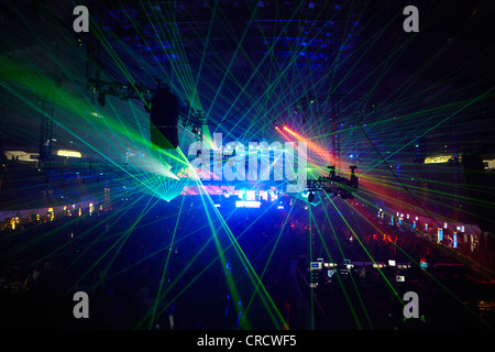 Mayday 2011 Techno-Festival, Westfalenhalle, Dortmund, Nordrhein-Westfalen, Deutschland, Europa Stockfoto