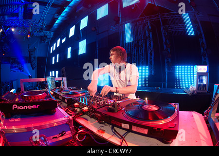 Mayday 2011 Techno-Festival, Westfalenhalle, DJ Gary Beck, Dortmund, Nordrhein-Westfalen, Deutschland, Europa Stockfoto