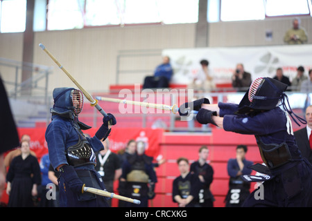 Kendo, Deutsche Meisterschaft in Koblenz, Rheinland-Pfalz, Deutschland, Europa Stockfoto