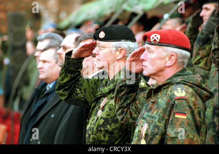 Personal multinationale Korps Nordost Stockfoto