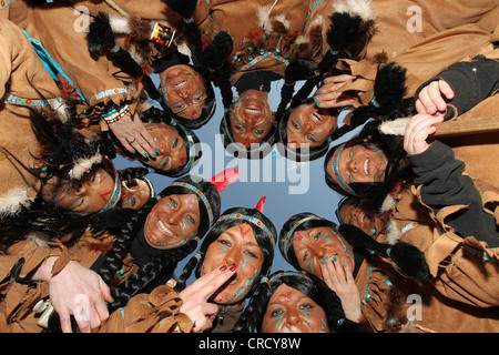 Karneval, fetten Donnerstag-Parade in Mülheim-Kärlich, Rheinland-Pfalz, Deutschland, Europa Stockfoto