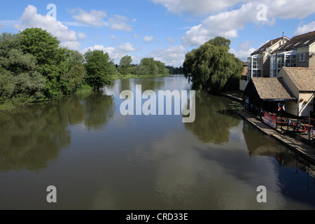 Fluß großes Ouse St Neots Cambridgeshire Stockfoto