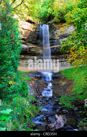 Munising Wasserfälle Munising Michigan Upper Peninsula Stockfoto