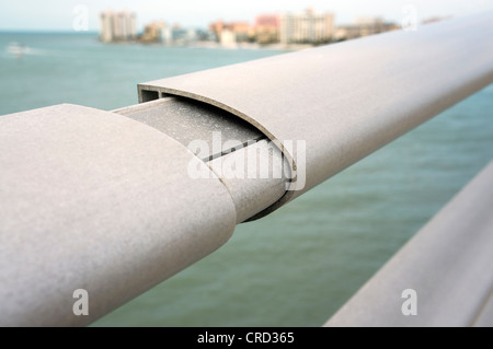 Dehnungsfuge, Brücke, Geländer, Clearwater Beach, Florida, Vereinigte Staaten, USA Stockfoto