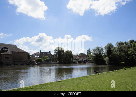 Fluß großes Ouse St Neots Cambridgeshire Stockfoto