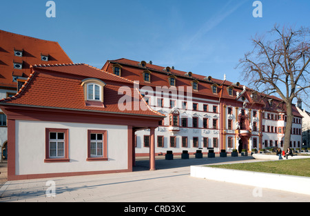 Thüringer Staatskanzlei, ehemalige Kurmainzische Statthalterei des Kurfürstentum Mainz, Erfurt, Thüringen, PublicGround Stockfoto