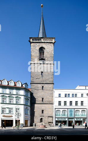 Bartholomäus Turm, Wut Platz, Erfurt, Thüringen, Deutschland, Europa, PublicGround Stockfoto