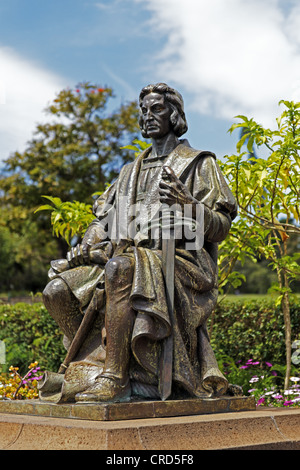 Christoph Kolumbus Denkmal, Rotunde do Infante, Parque de Santa Catarina, Funchal, Madeira, Portugal, Europa Stockfoto