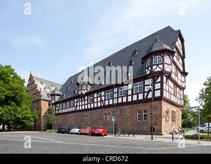 Neues Schloss Burg, gießen, Hessen, Deutschland, Europa, PublicGround Stockfoto