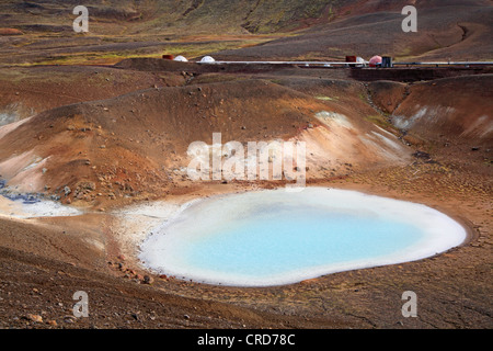 Geothermische Gebiet um Krafla und Leirhnjukur, Island, Europa Stockfoto