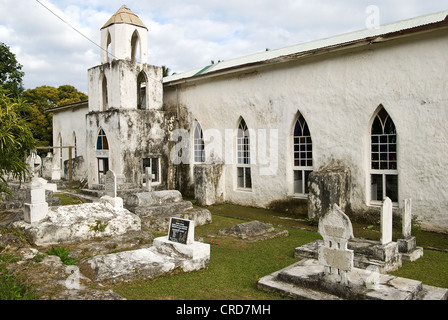 Aitutaki Cicc Kirche, Cook-Inseln Stockfoto