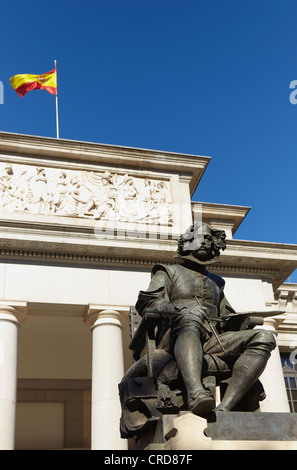 Velazquez Statue. Museo del Prado. Madrid. Spanien Stockfoto