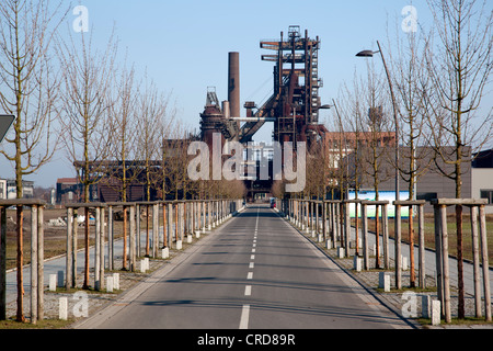 Ehemalige Phoenix-West Stahlwerk, Hochofen, Zukunftsstandort Stadtumbau Site, Hoerde, Dortmund, Ruhrgebiet Stockfoto