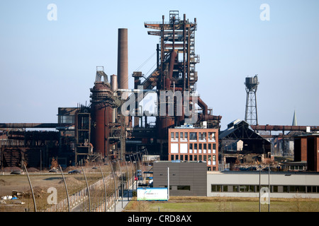 Ehemalige Phoenix-West Stahlwerk, Hochofen, Zukunftsstandort Stadtumbau Site, Hoerde, Dortmund, Ruhrgebiet Stockfoto