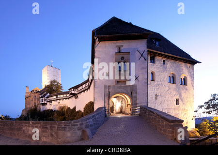 Die Wartburg, ein UNESCO-Weltkulturerbe, Eisenach, Thüringen, Deutschland, Europa, PublicGround Stockfoto