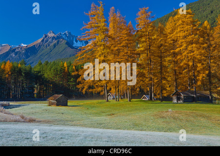 Herbst-Landschaft in Nassereith, Österreich Stockfoto