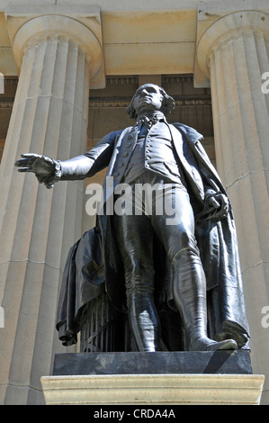 Georg Washington Denkmal in der Federal Hall, Wall Street, USA, New York City, Manhattan Stockfoto