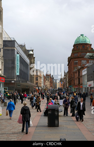 Argyle Street Einkaufsviertel im Zentrum Glasgow Schottland, Vereinigtes Königreich Stockfoto