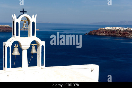Orthodoxen Kirche Santorini Griechenland Stockfoto