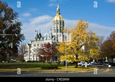 Connecticut Zustand-Kapitol, Sitz des Senats und des House Of Representatives, die Büros des Gouverneurs und der Vice Stockfoto