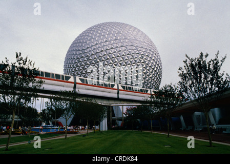 RAUMSCHIFF ERDE; ZEIGT MONORAIL TRANSPORT / DISNEY WORLD IN FLORIDA Stockfoto