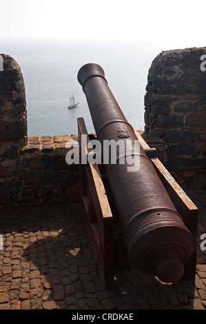 Fort Real de São Filipe, Cap Verde Inseln, Cabo Verde, Insel Santiago, Cidade Velha Stockfoto