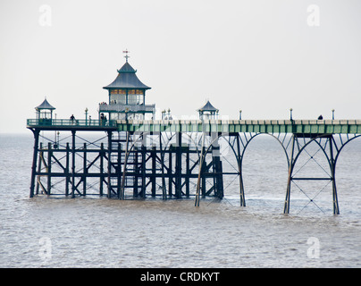 Historischen Pier, Clevedon, Somerset, England, UK Stockfoto