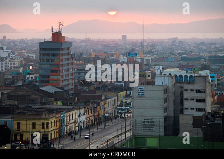 Sonnenuntergang, Lima, Peru, Südamerika Stockfoto