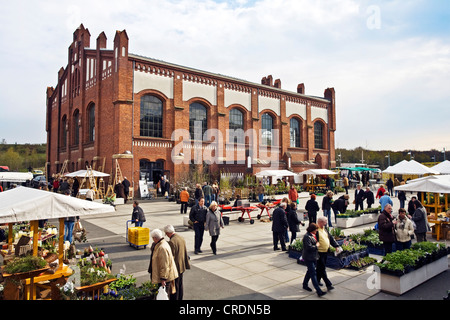 Markt am Waltrop Kohle mir, Waltrop, Ruhrgebiet, Nordrhein-Westfalen, Deutschland Stockfoto