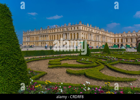 Schloss Versailles Frankreich, das 'Chateau de Versailles', französisches Gartenschloss, Schloss Versailles Frankreich Stockfoto