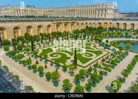 Paris, Frankreich, Chateau de Versailles, französische Schloss, Orangerie französischen Gärten von Versailles Stockfoto