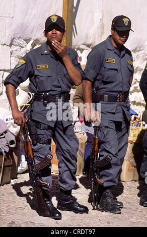 Peruanische Polizei. Cuzco-Abteilung. Stockfoto