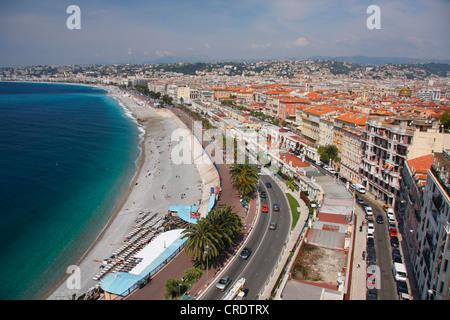 Promenade des Anglais in Nizza, Frankreich Stockfoto