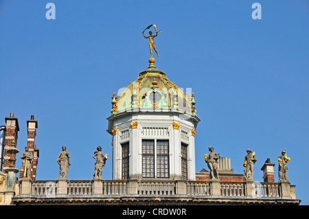 La Maison des Boulangers Gebäude, Roi d ' Espagne, Bäcker Zunfthaus am Grote Markt Platz, Grand Place Platz, Brüssel Stockfoto