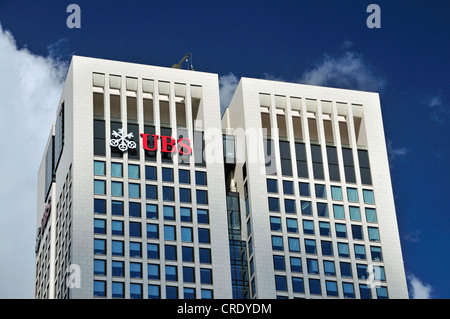 OpernTurm Bürogebäude mit der Schweizer UBS AG, Westend, Financial District, Frankfurt Am Main, Hessen, PublicGround Stockfoto