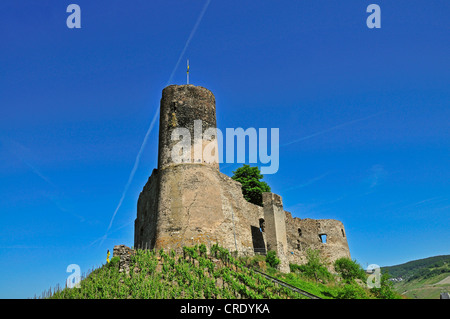 Burg Landshut Burgruine, Bernkastel-Kues, Rheinland-Pfalz, Deutschland, Europa Stockfoto