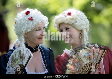 Damen in der Barockzeit, Deutschland, Sachsen, Zwickau Stockfoto