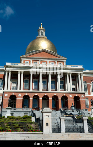 Architektur, Repräsentantenhaus mit einer goldenen Kuppel, Freedom Trail, Boston, Massachusetts, New England, USA, Nordamerika Stockfoto