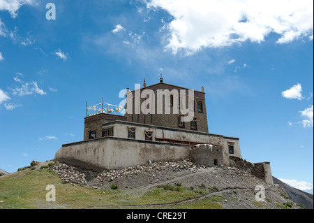 Tibetischer Buddhismus, Kloster Gyangdrak Gompa, Region rund um Mount Kailash, Ngari Präfektur, Gangdise Berge Stockfoto