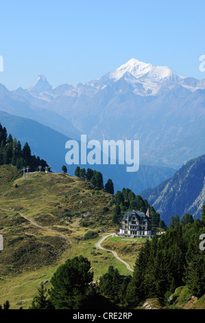 Villa Cassel, Heimat des Pro Natura Zentrums Aletsch, Riederalp, Wallis, Schweiz, Europa Stockfoto