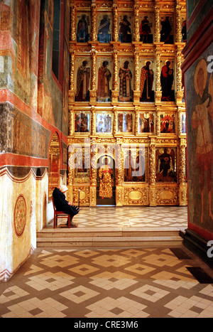 Moskau, Smolensk-Kathedrale in Nowodewitschi-Kloster Stockfoto