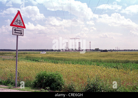 Das Gasturbinenkraftwerk Ahrensfelde in Berlin, Deutschland Stockfoto