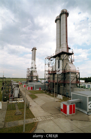 Das Gasturbinenkraftwerk Ahrensfelde VEAG in Berlin, Deutschland Stockfoto