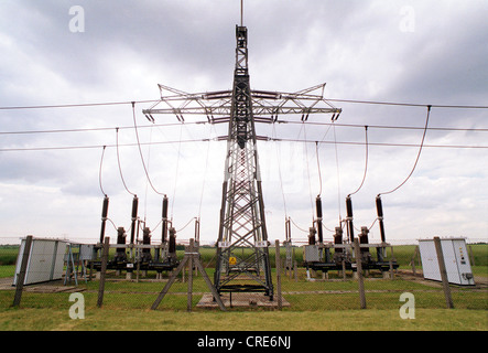 Das Gasturbinenkraftwerk Ahrensfelde VEAG in Berlin, Deutschland Stockfoto